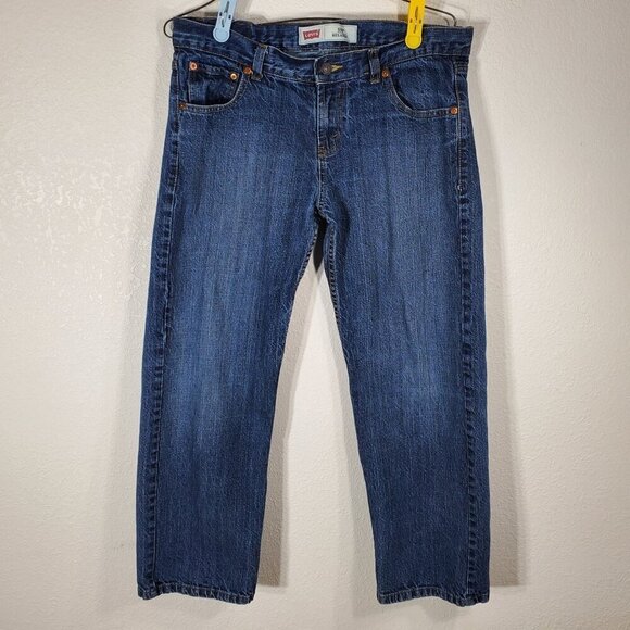 Levi's Other - Levis 550 Boys Relaxed Fit Jeans Size 12 Husky W32 x L27 Blue Denim